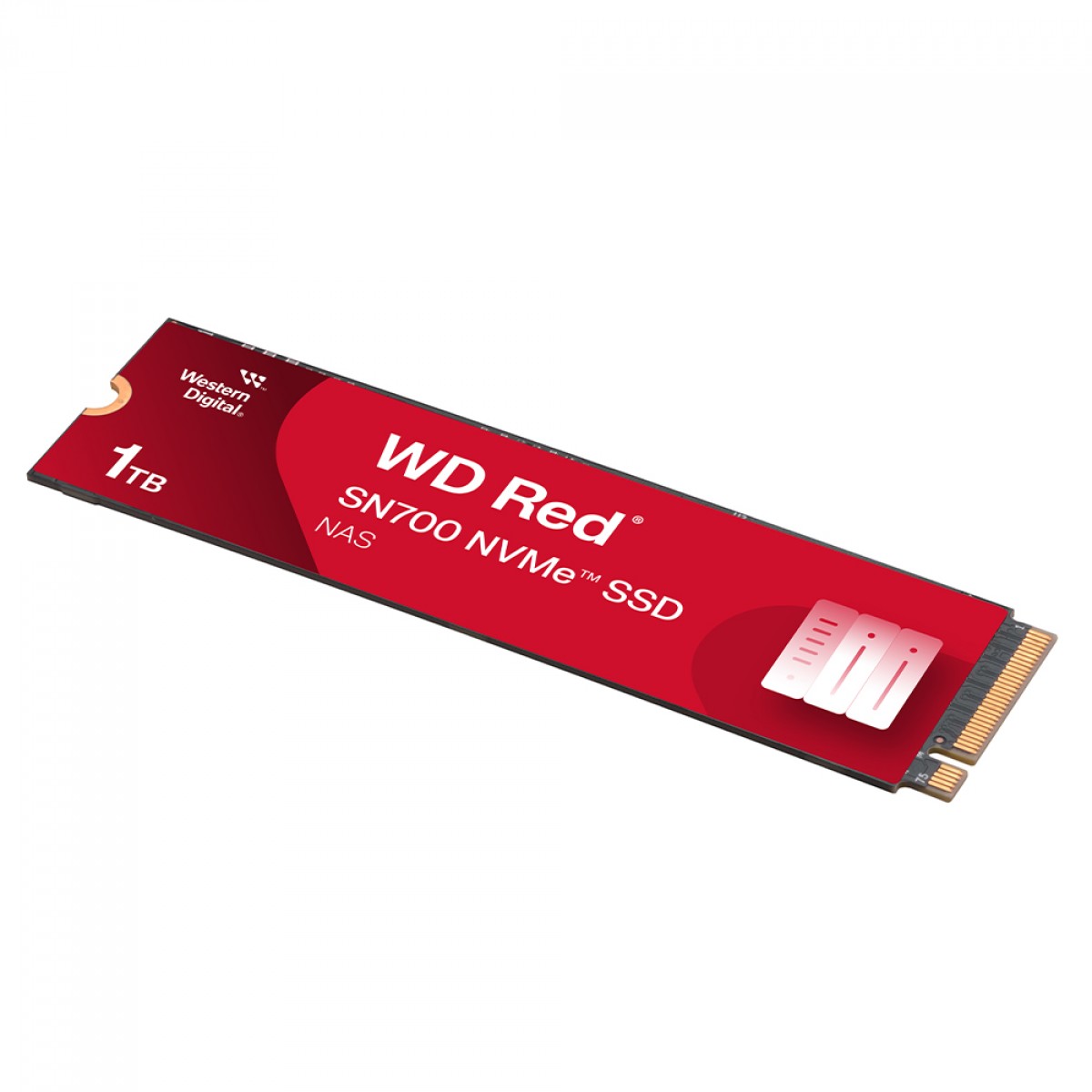 SSD WD Red SN700 NVMe M.2, 1TB, PCIe Gen3 x4, NVMe, Leitura 3430MBs e Gravação 3000MBs, WDS100T1R0C