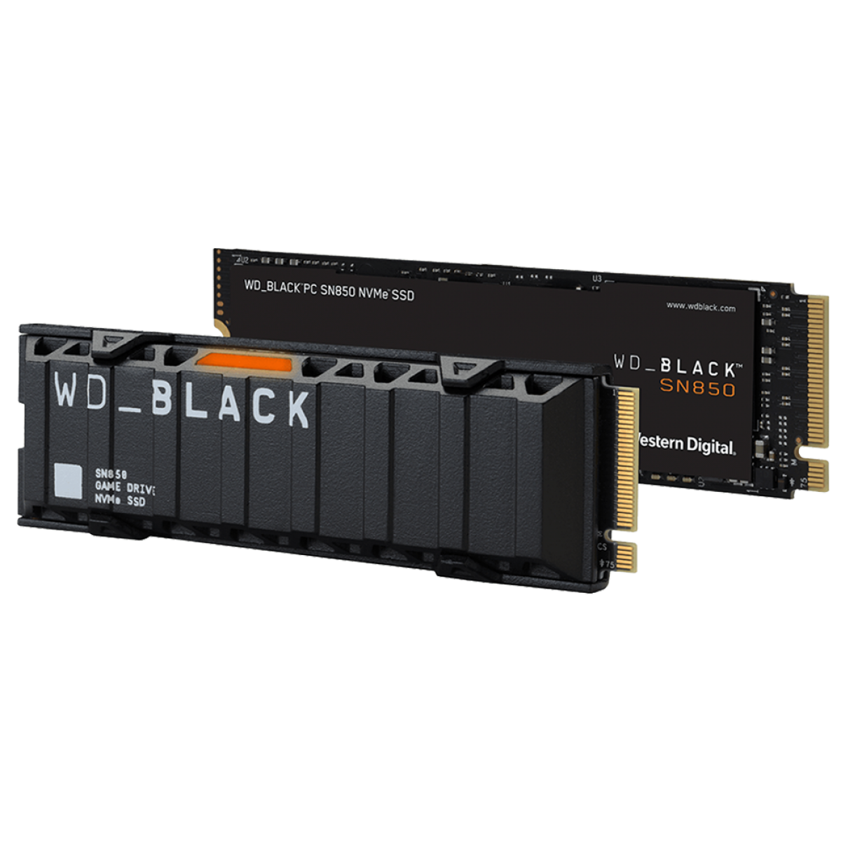 SSD WD_Black SN850, 1TB, NVMe, 7000 MB/s Leitura e 5300 MB/s Gravação, Com Heatsink, WDS100T1XHE