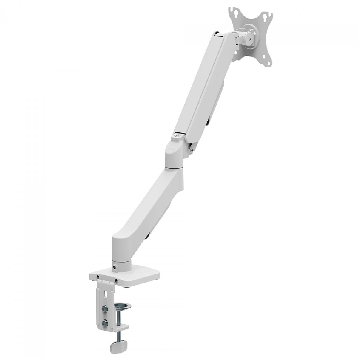 Suporte de Mesa Bluecase Ergo Flexy, Articulado, Com Conectores USB, Para Monitores de 17" a 32", Branco, BSMTS01U-1WBX