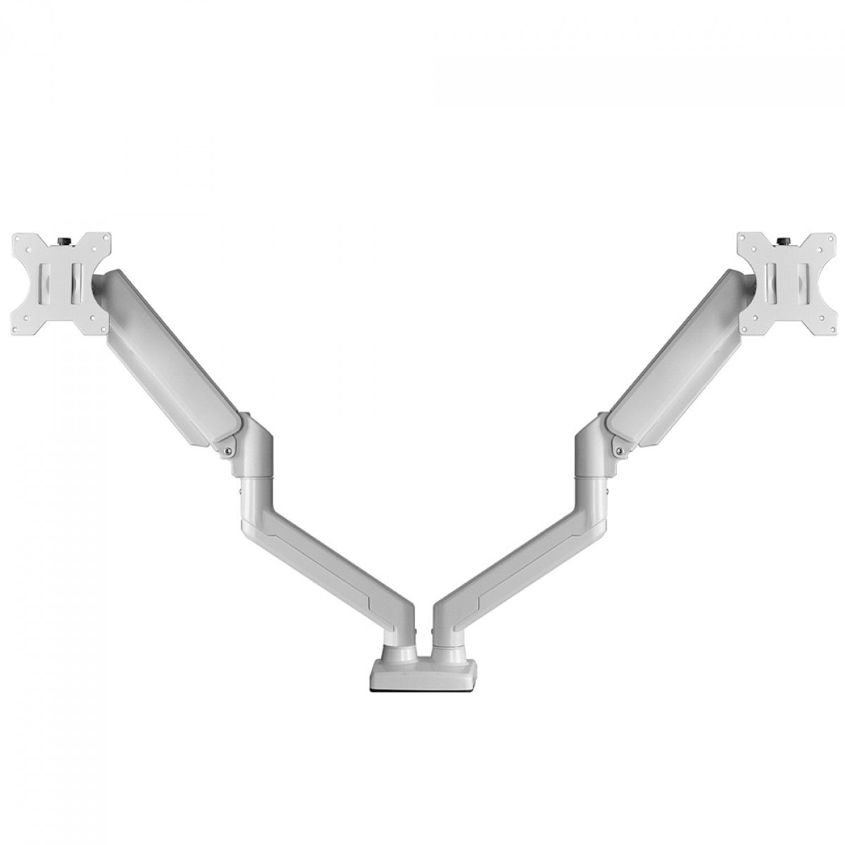 Suporte de Mesa Bluecase Ergo Flexy, Articulado, Com Pistão, Para 2 Monitores 12 Até 32 Pol, Branco, BSMTG02-3WBX
