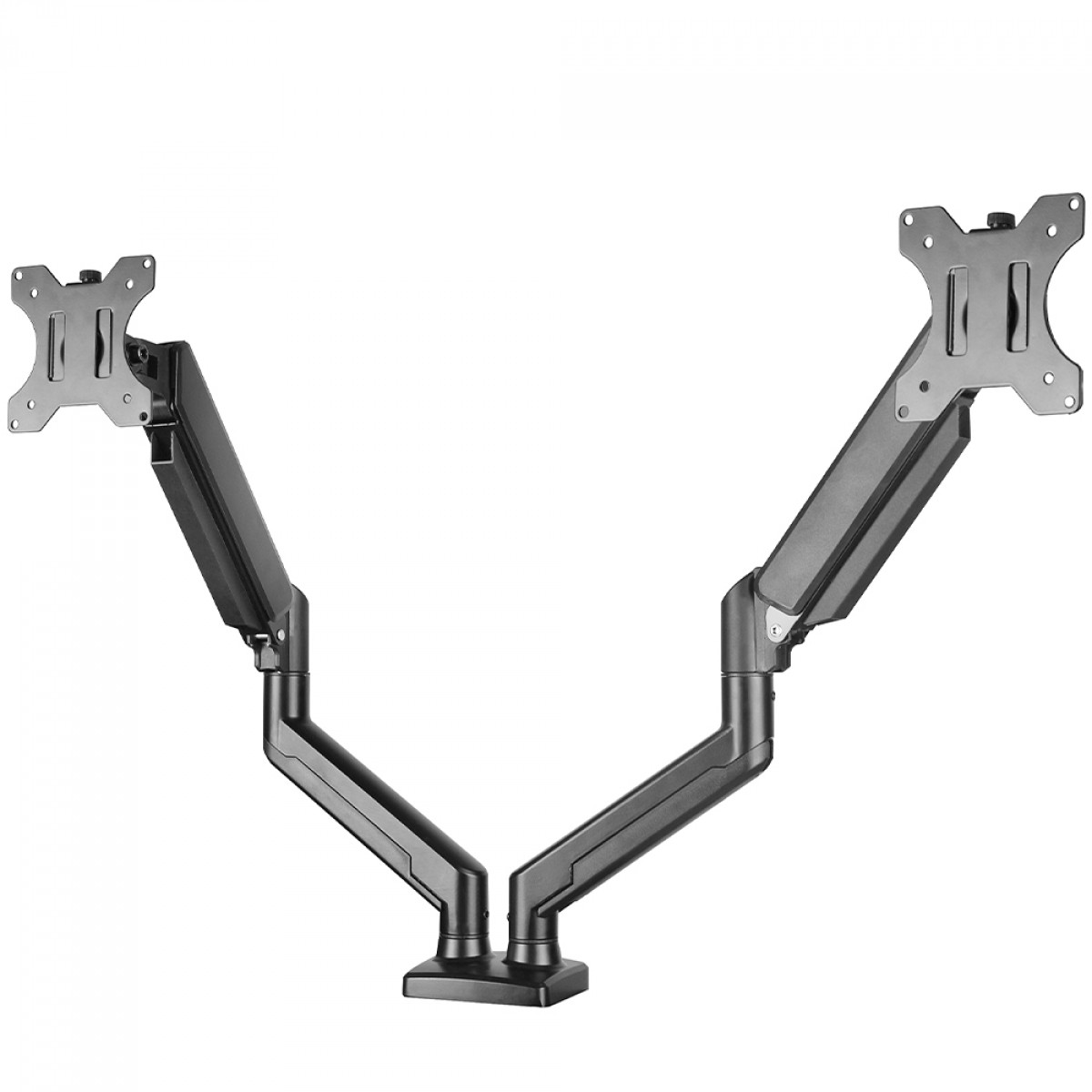 Suporte de Mesa Bluecase Ergo Flexy, Articulado, Com Pistão, Para 2 Monitores 12 Até 32 Pol, Preto, BSMTG02-3BBX