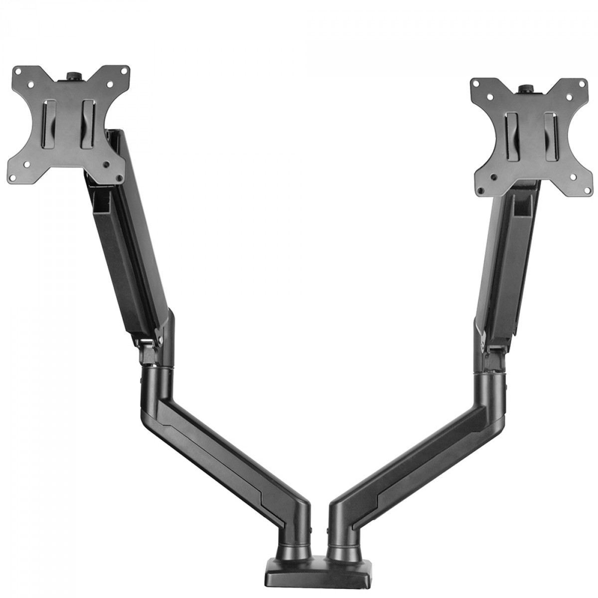 Suporte de Mesa Bluecase Ergo Flexy, Articulado, Com Pistão, Para 2 Monitores 12 Até 32 Pol, Preto, BSMTG02-3BBX