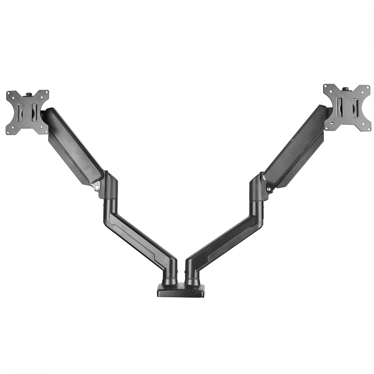 Suporte de Mesa Bluecase Ergo Flexy, Articulado, Com Pistão, Para 2 Monitores 12 Até 32 Pol, Preto, BSMTG02-3BBX