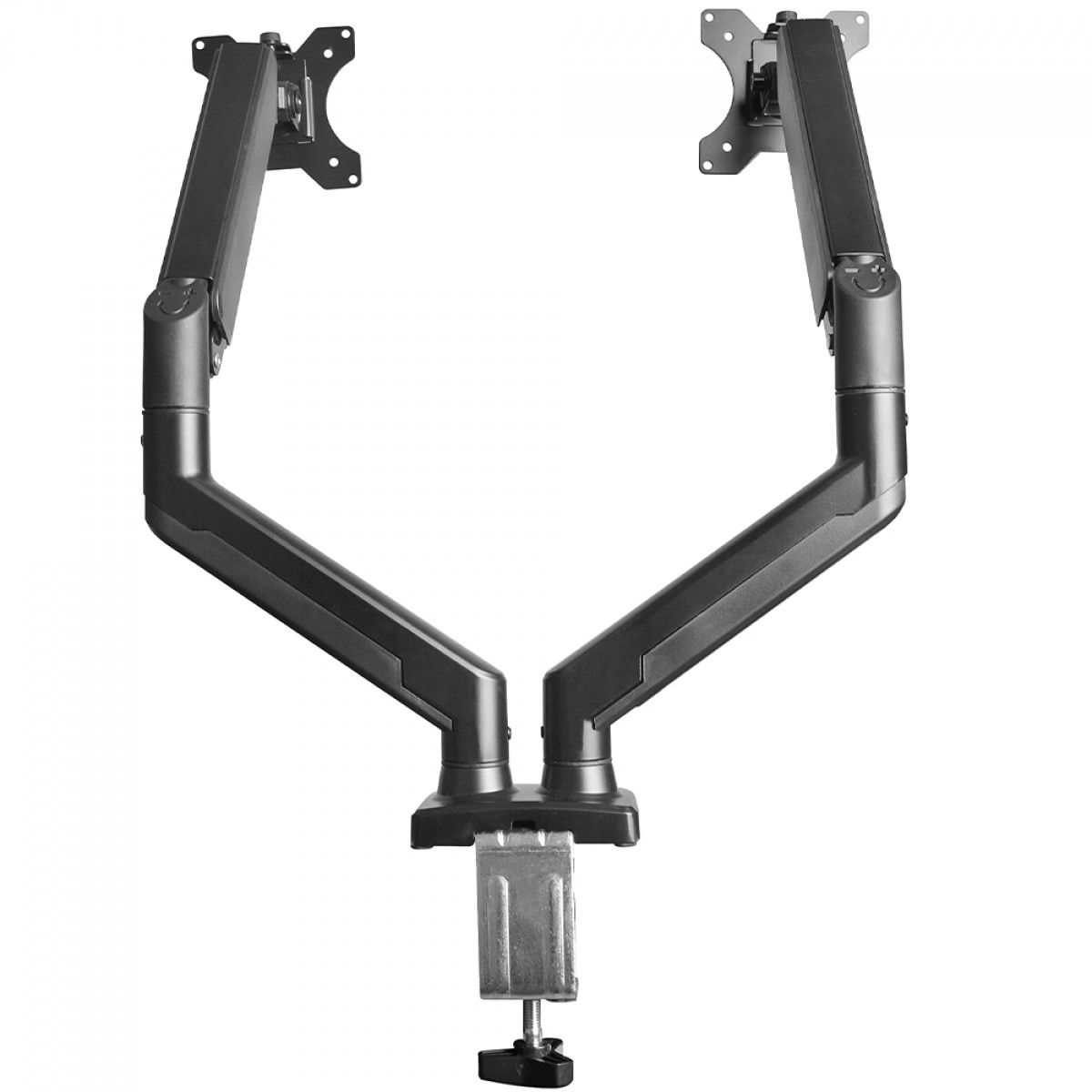 Suporte de Mesa Bluecase Ergo Flexy, Articulado, Com Pistão, Para 2 Monitores 12 Até 32 Pol, Preto, BSMTG02-3BBX