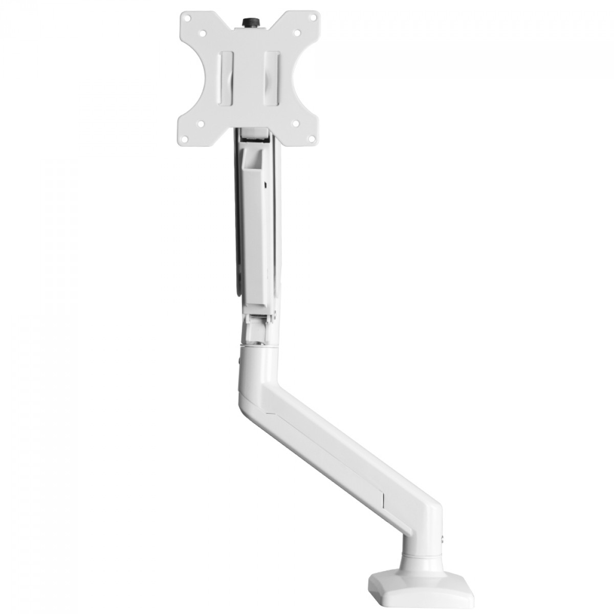 Suporte de Mesa Bluecase Ergo Flexy, Articulado, Com Pistão, Para Monitores 12 Até 32 Pol, Branco, BSMTG01-3WBX