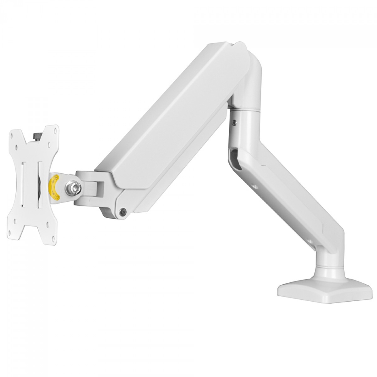 Suporte de Mesa Bluecase Ergo Flexy, Articulado, Com Pistão, Para Monitores 12 Até 32 Pol, Branco, BSMTG01-3WBX