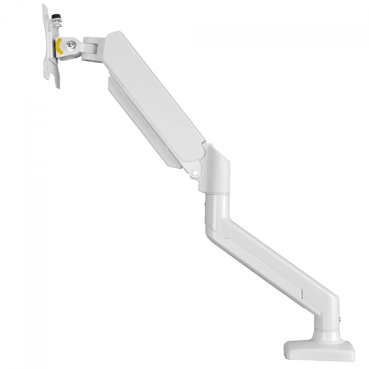 Suporte de Mesa Bluecase Ergo Flexy, Articulado, Com Pistão, Para Monitores 12 Até 32 Pol, Branco, BSMTG01-3WBX