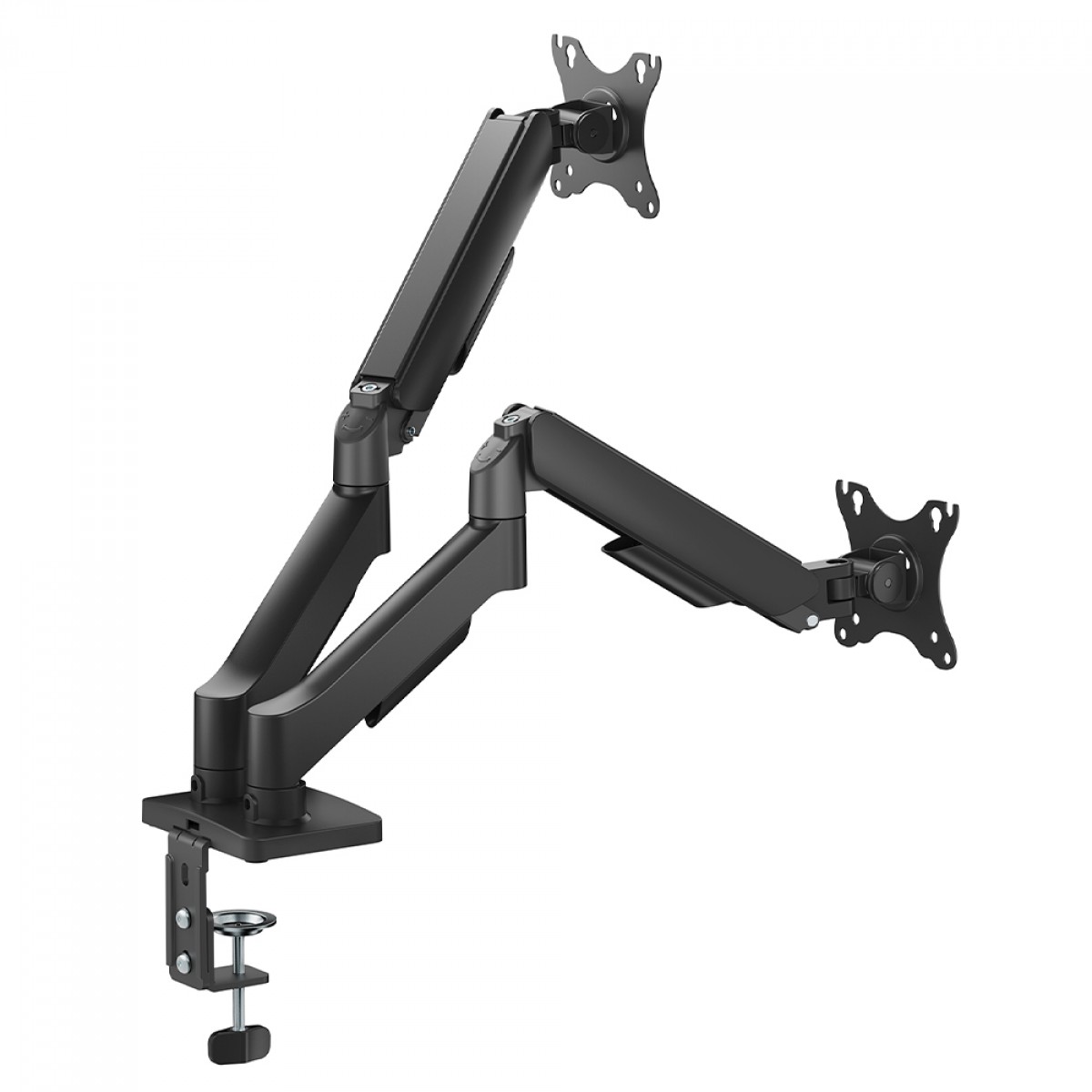 Suporte de Mesa Bluecase Ergo Flexy, Articulado, Para Dois Monitores de 17" a 32", Preto, BSMTS02-1BBX