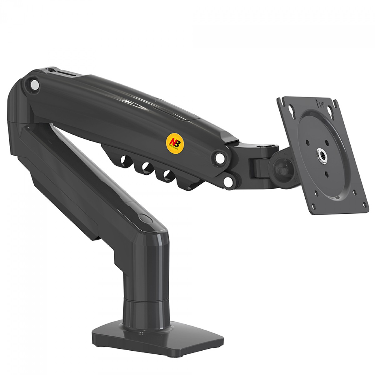 Suporte de Mesa North Bayou F80, Articulado, Com Pistão, Para Monitores 17 Até 30 Pol, Preto