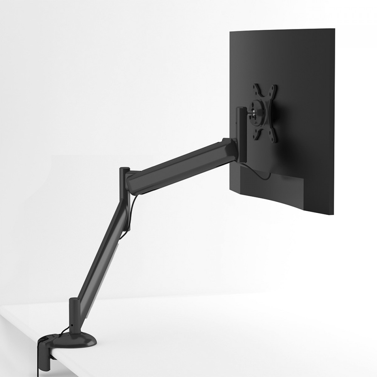 Suporte de Mesa Octoo Clipway M1, Articulado, Para Monitor Até 24 Pol, Preto