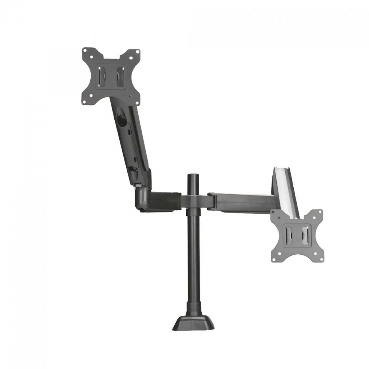 Suporte de Mesa Pix, Articulado, Com Pistão, Para 2 Monitores de 10 Até 35 Pol, Preto, PX-F180M