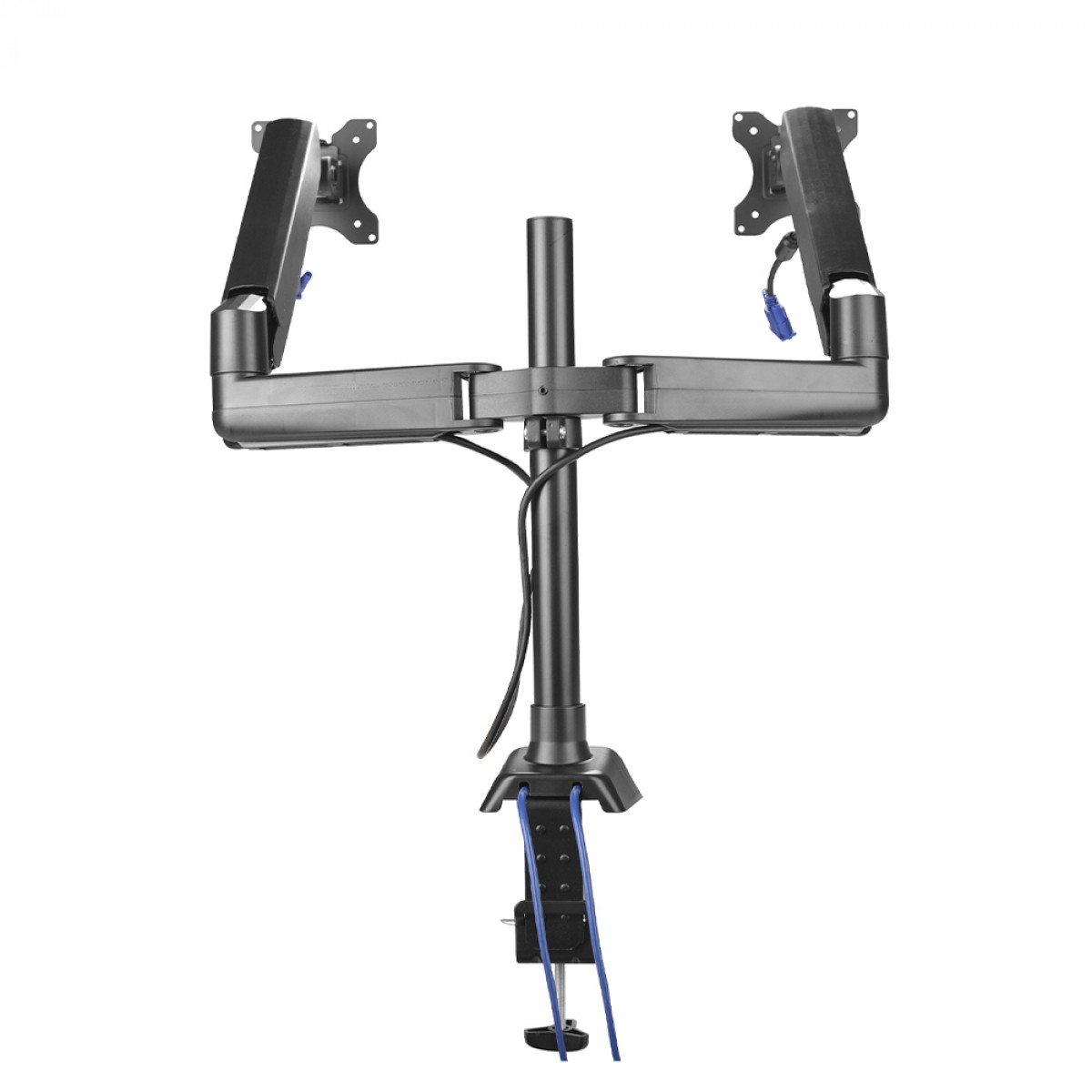 Suporte de Mesa Pix, Articulado, Com Pistão, Para 2 Monitores de 10 Até 35 Pol, Preto, PX-F180M