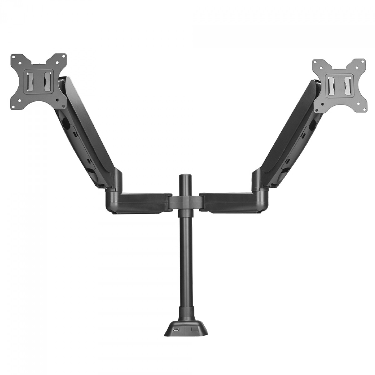 Suporte de Mesa Pix, Articulado, Com Pistão, Para 2 Monitores de 10 Até 35 Pol, Preto, PX-F180M