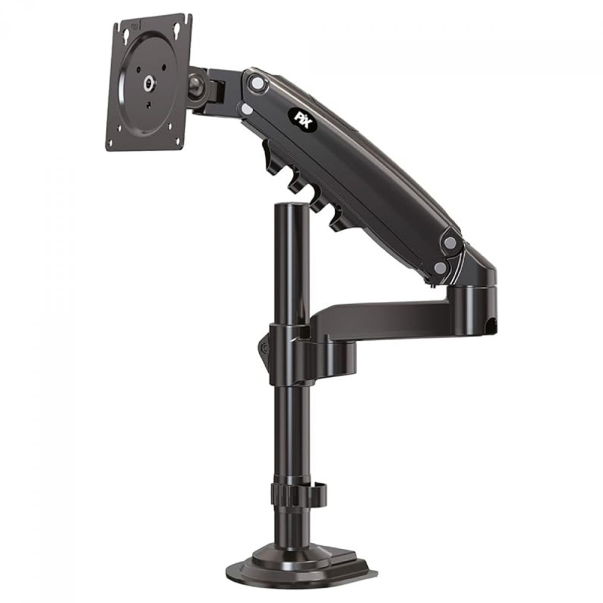 Suporte de Mesa Pix, Articulado, Com Pistão, Para Monitores de 17 Até 35 Pol, Preto, PXH-80