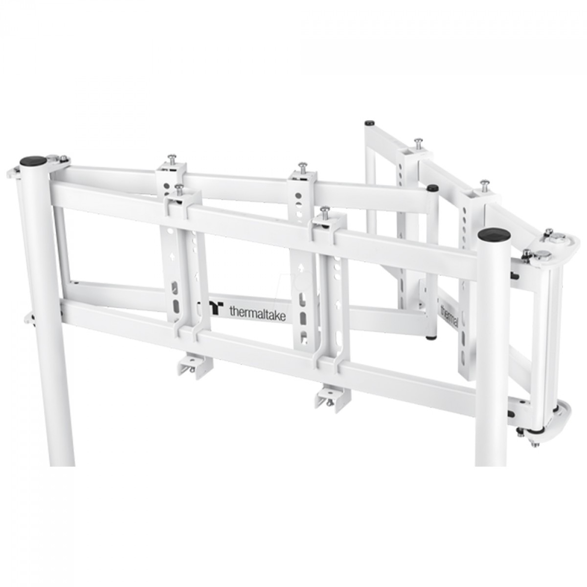Suporte de Monitor Thermaltake Racing, Compatível Com Cockpit GR500, Para Até 3 Monitores de 32 Pol, Branco, GEA-RMS-TMSWHT-01