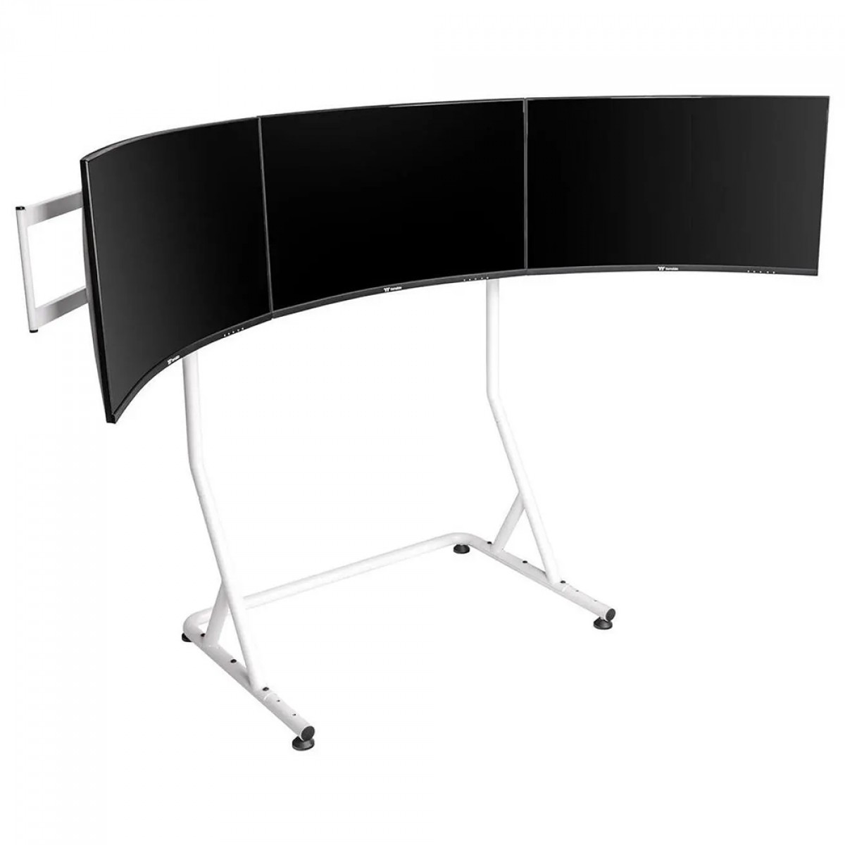 Suporte de Monitor Thermaltake Racing Pro, Compatível Com Cockpit GR500, Para Até 3 Monitores de 32 Pol, Branco, GSC-MSP-MDSLWH-01