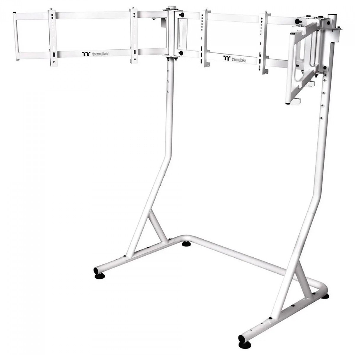 Suporte de Monitor Thermaltake Racing Pro, Compatível Com Cockpit GR500, Para Até 3 Monitores de 32 Pol, Branco, GSC-MSP-MDSLWH-01
