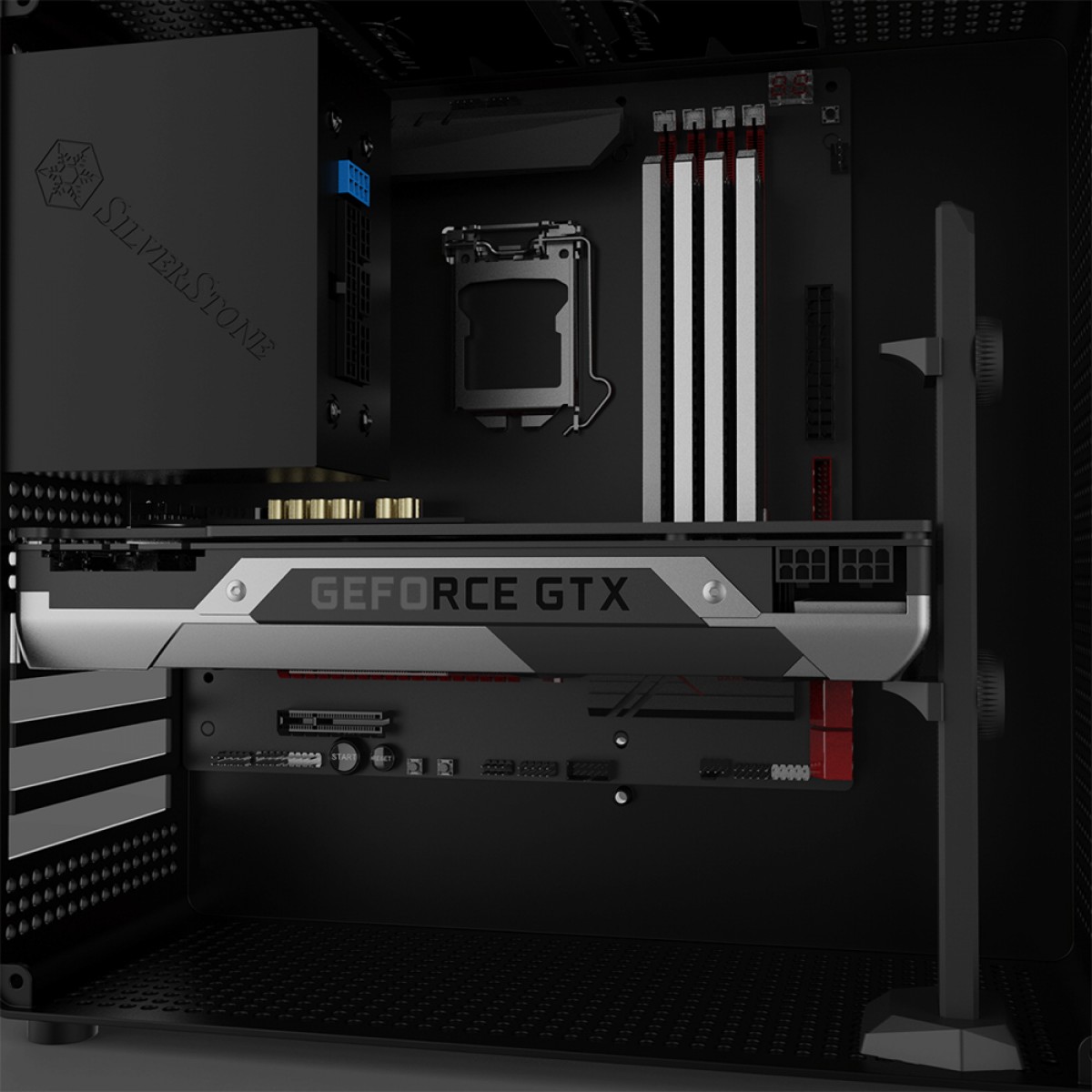 Suporte de Placa de Vídeo SuperFrame H21, Black