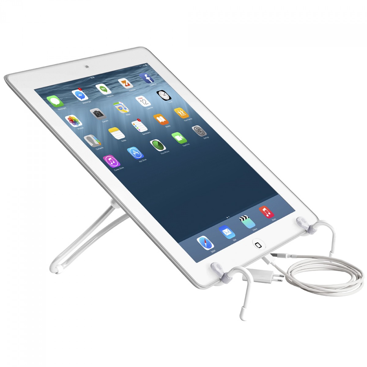 Suporte Ergonômico para Notebook Octoo Uptable, Ajustável, Branco