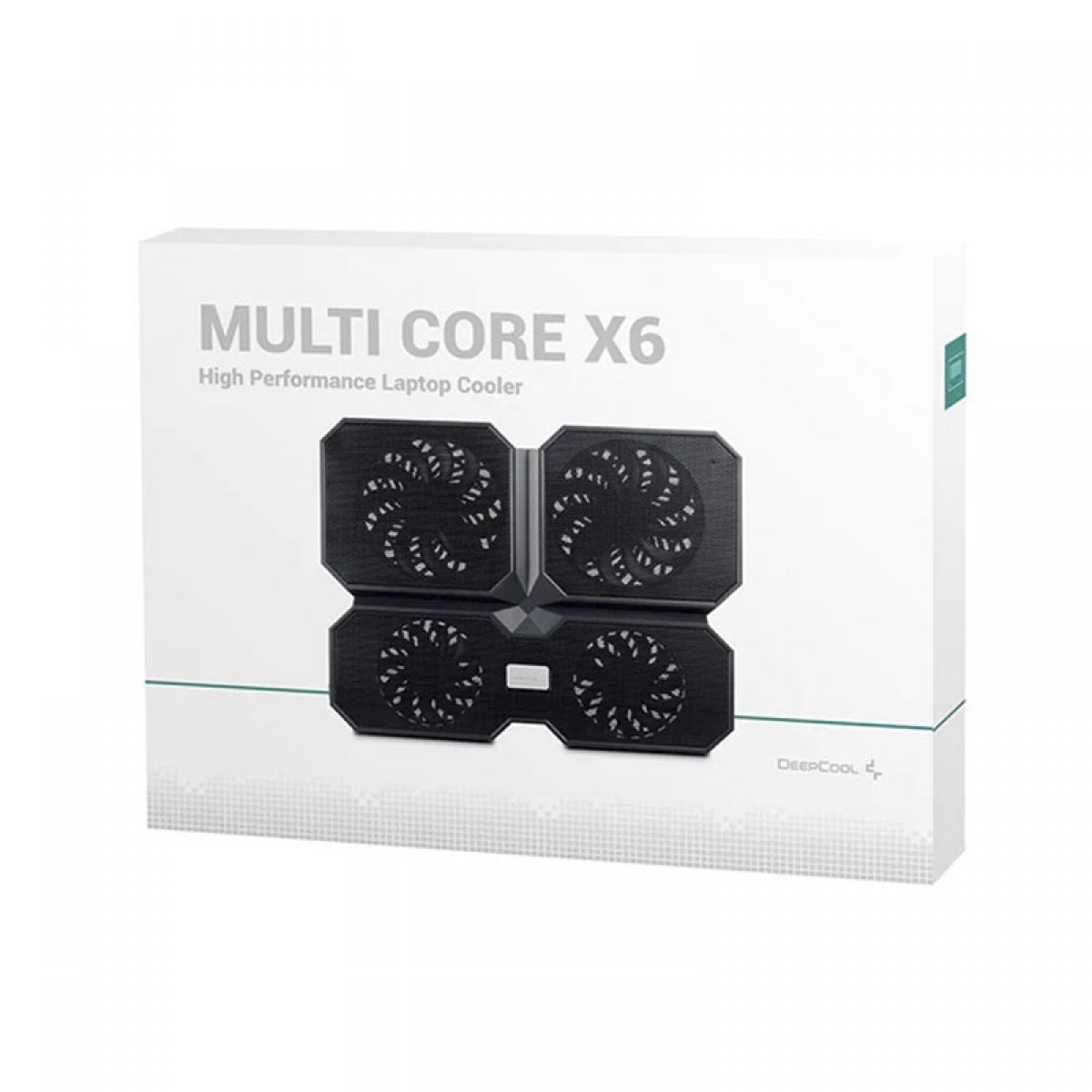 Suporte para Notebook DeepCool Multi Core X6, Ajustável, Black, Com 4 Fans, DP-N422-MCX6