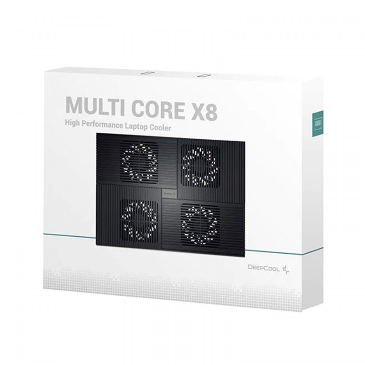 Suporte para Notebook DeepCool Multi Core X8, Ajustável, Black, Com 4 Fans, DP-N422-X8BK