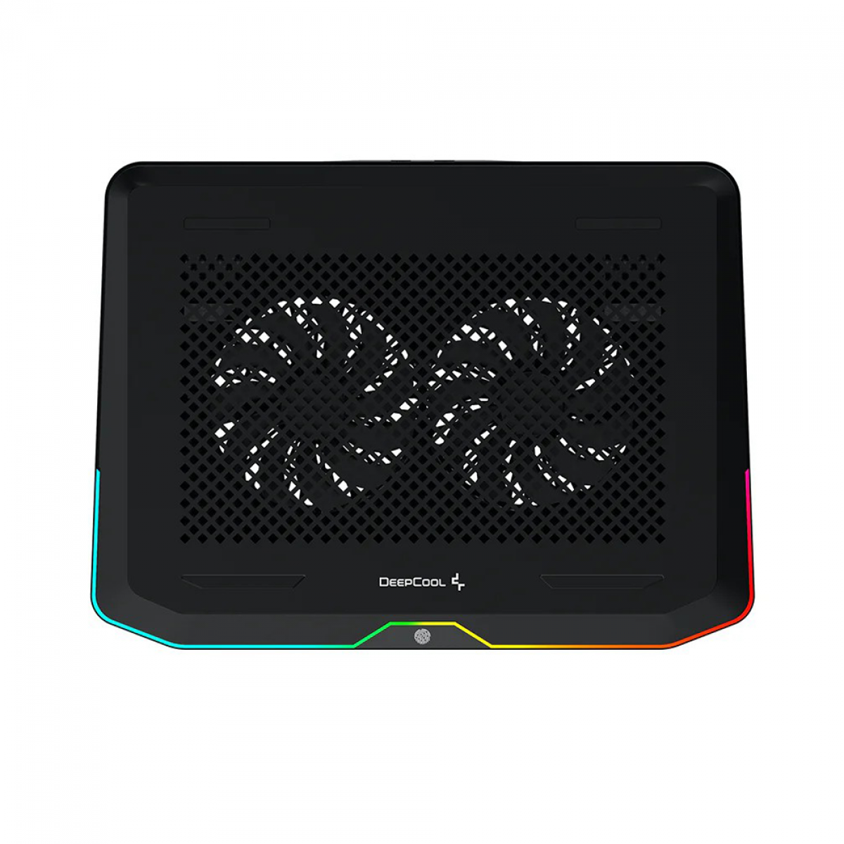 Suporte para Notebook DeepCool N80 RGB, Ajustável, Black, Com 2 Fans, DP-N222-N80RGB