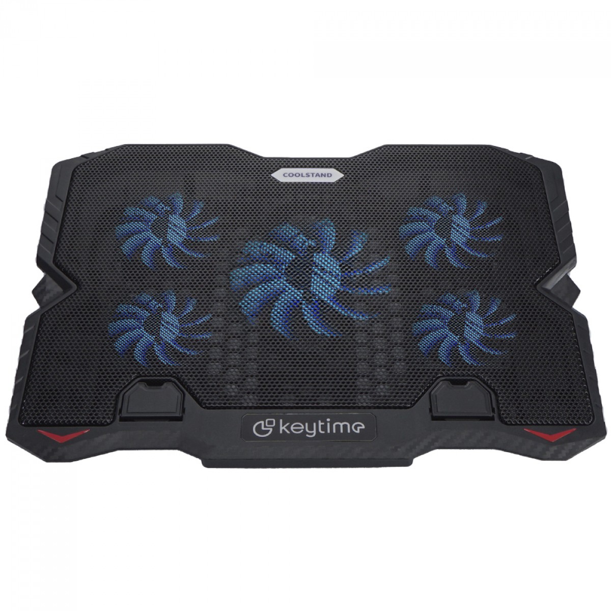 Suporte para Notebook Keytime CoolStand 5, Ajustável, Preto, Com 5 Fans, KYT00021