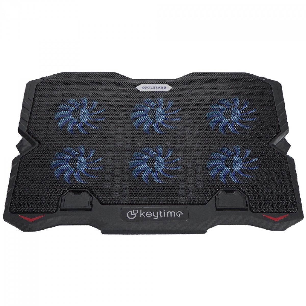 Suporte para Notebook Keytime CoolStand 6, Ajustável, Preto, Com 6 Fans, KYT00022