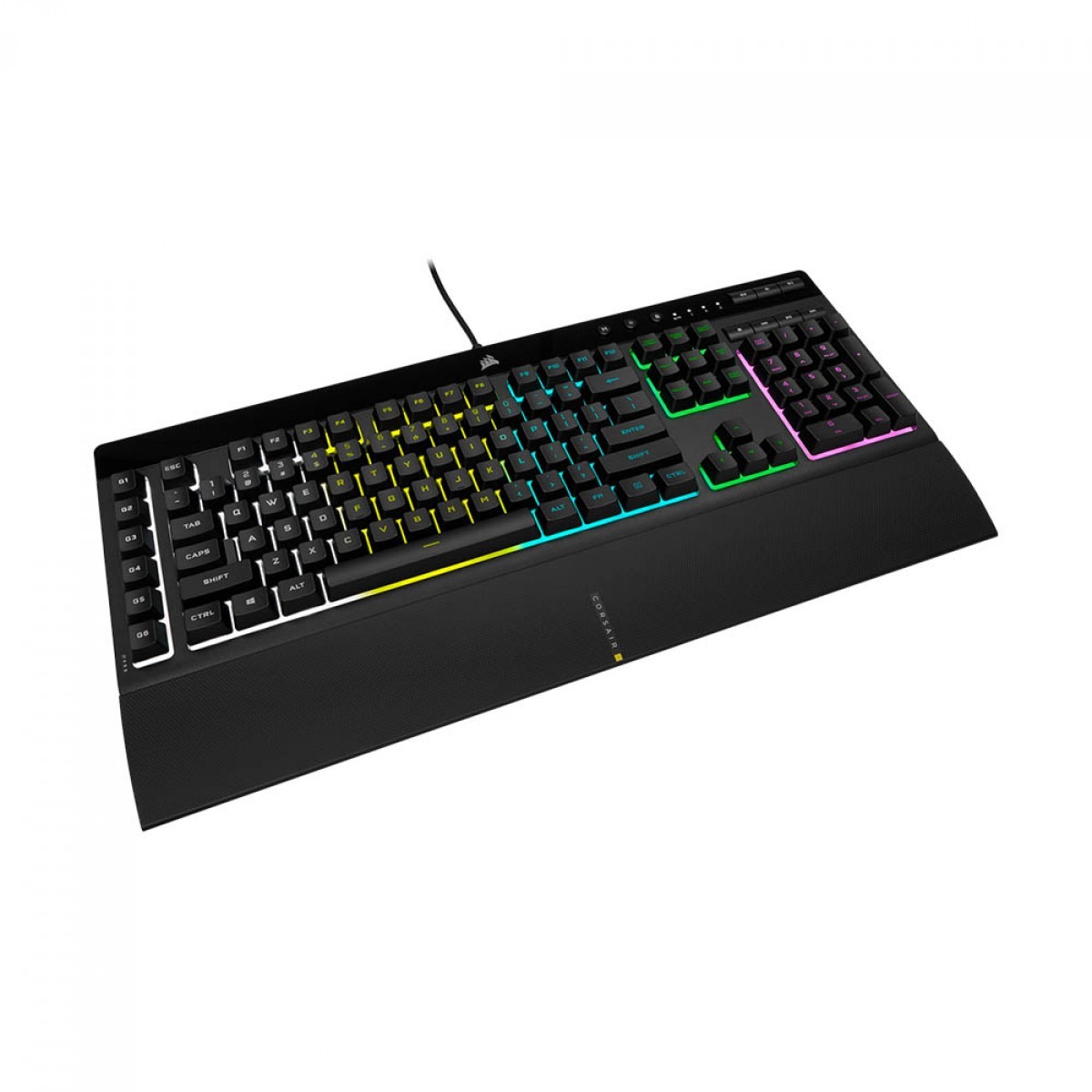 Teclado Gamer Corsair K55 PRO, Membrana, RGB, ANSI, USB, Preto, CH-9226765-NA
