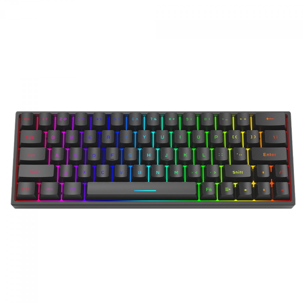 Teclado Gamer Marvo KG955W, RGB, Wireless, Bluetooth, Switch Marvo, Black