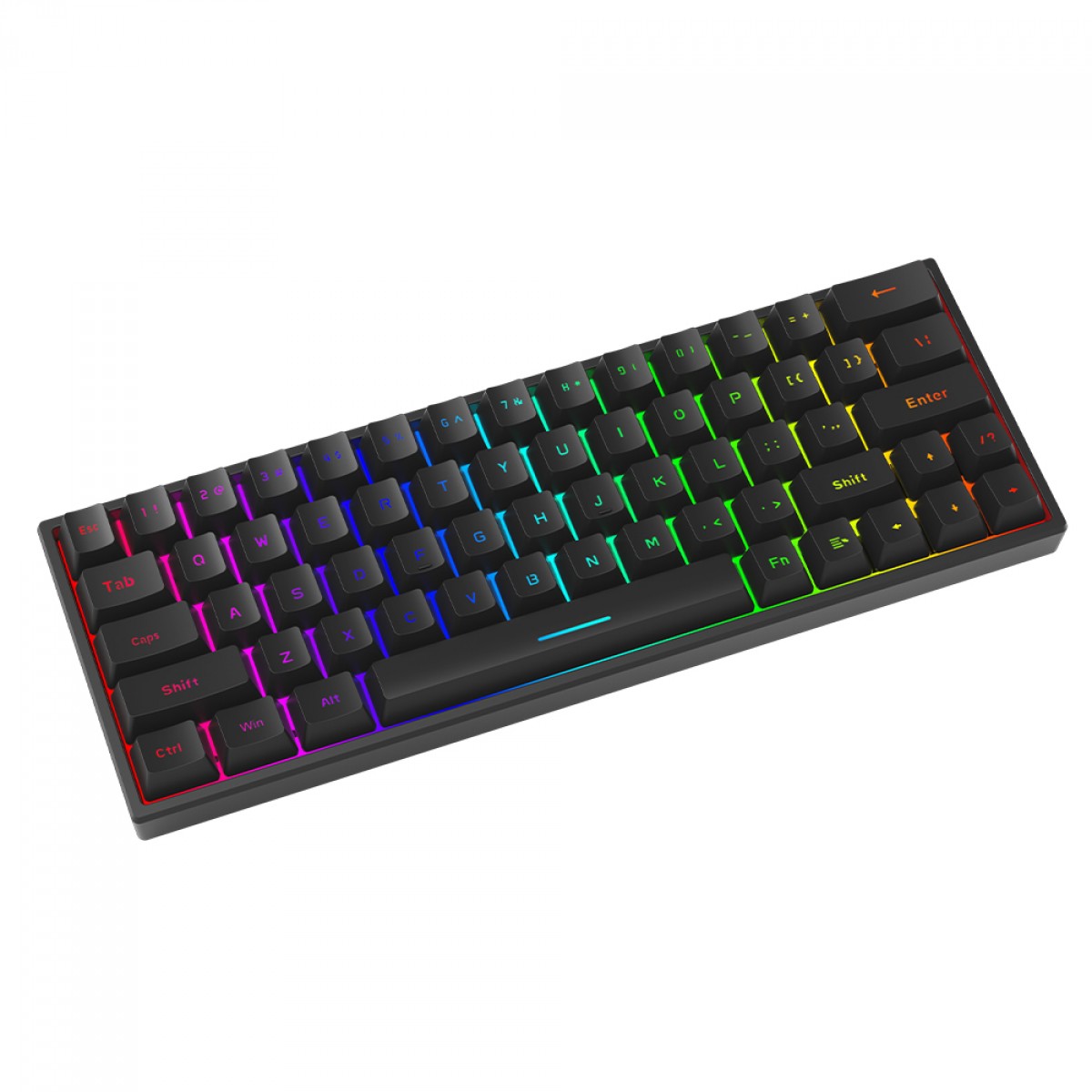 Teclado Gamer Marvo KG955W, RGB, Wireless, Bluetooth, Switch Marvo, Black