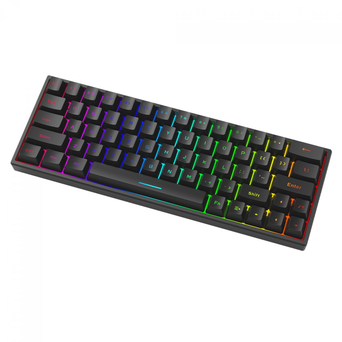 Teclado Gamer Marvo KG955W, RGB, Wireless, Bluetooth, Switch Marvo, Black