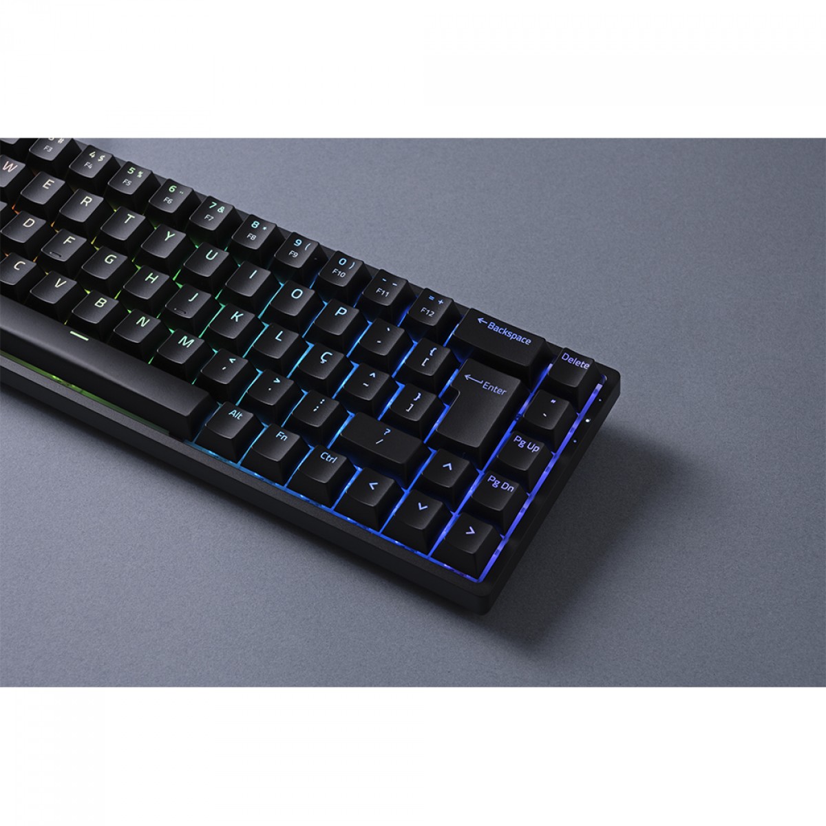 Teclado Gamer Mecânico Akko 3068S Black, RGB, Switch Akko Orange, ABNT2