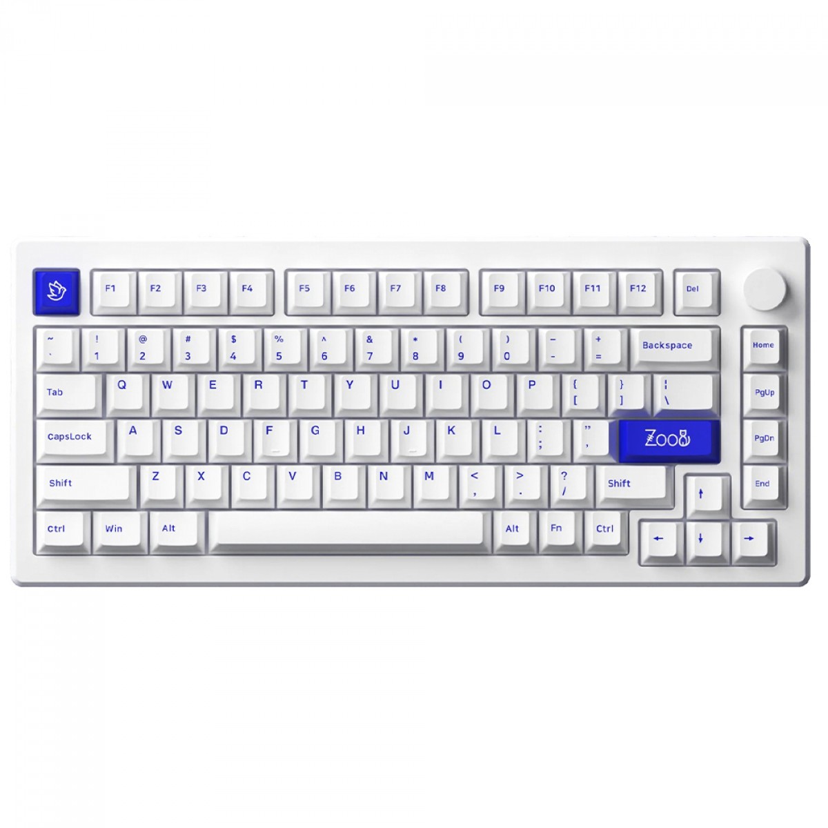 Teclado Gamer Mecânico Akko MOD 007PC Blue On White, USB, ANSI, Switch Akko Piano V3 Pro 