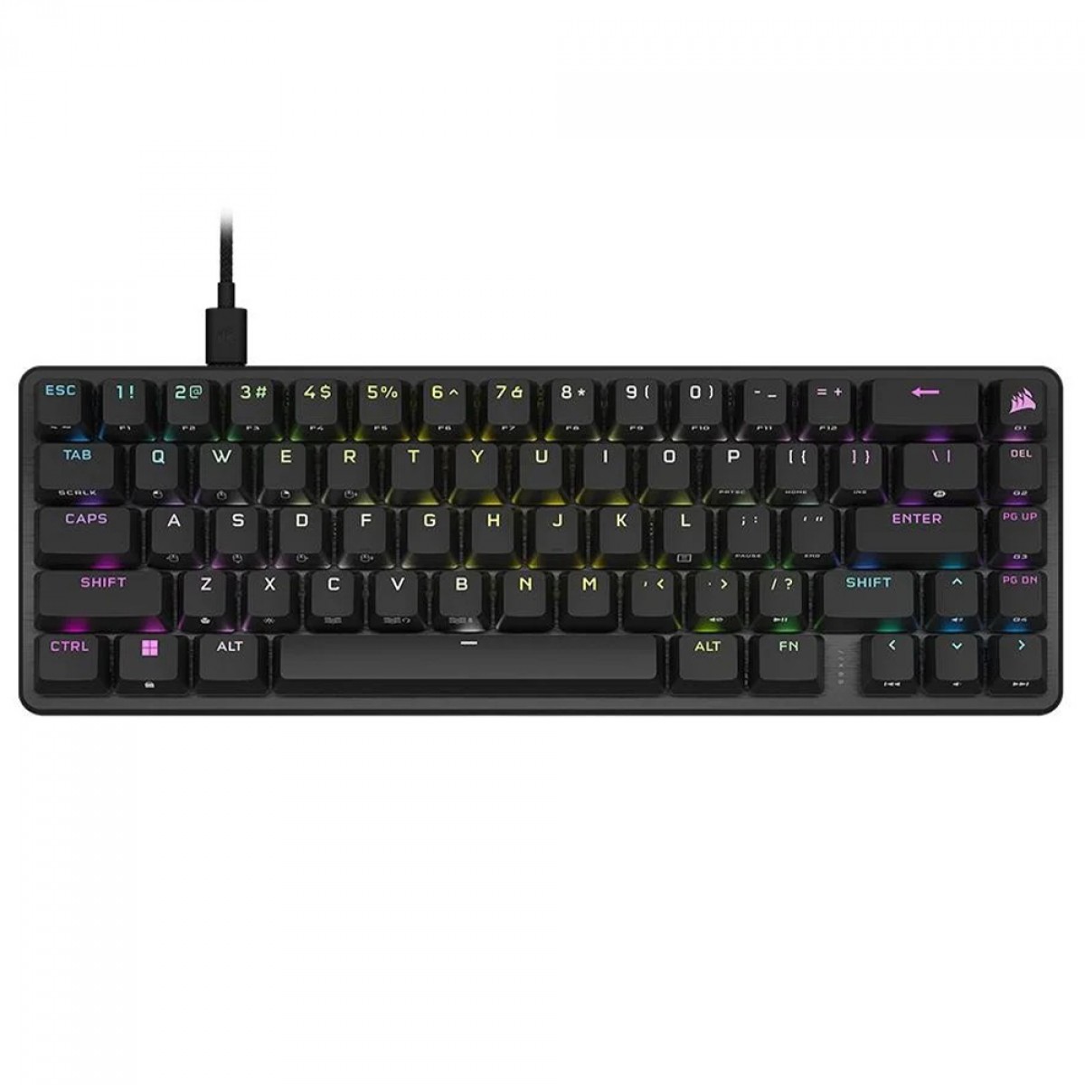 Teclado Gamer Mecânico Corsair K65 Pro Mini, RGB, Switch Corsair OPX, Preto, CH-91A401A-NA