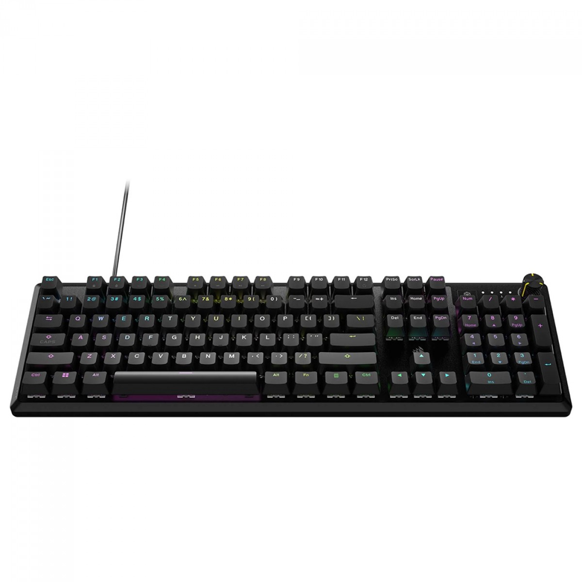 Teclado Gamer Mecânico Corsair K70 Core, RGB, Switch MLX Red, Full Size, ANSI, Preto, CH-910971E-NA