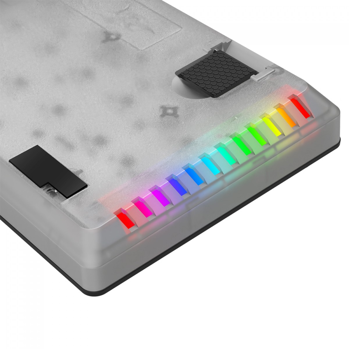 Teclado Gamer Mecânico Redragon Akali, RGB, USB, Switch Brown, ABNT2, 60%, Preto, K642-RGB (PT-BROWN)