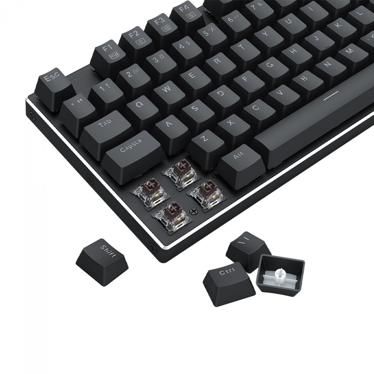 Teclado Gamer Mecânico Redragon Devarajas, RGB, Switch Brown, ABNT2, Preto, K556RGB