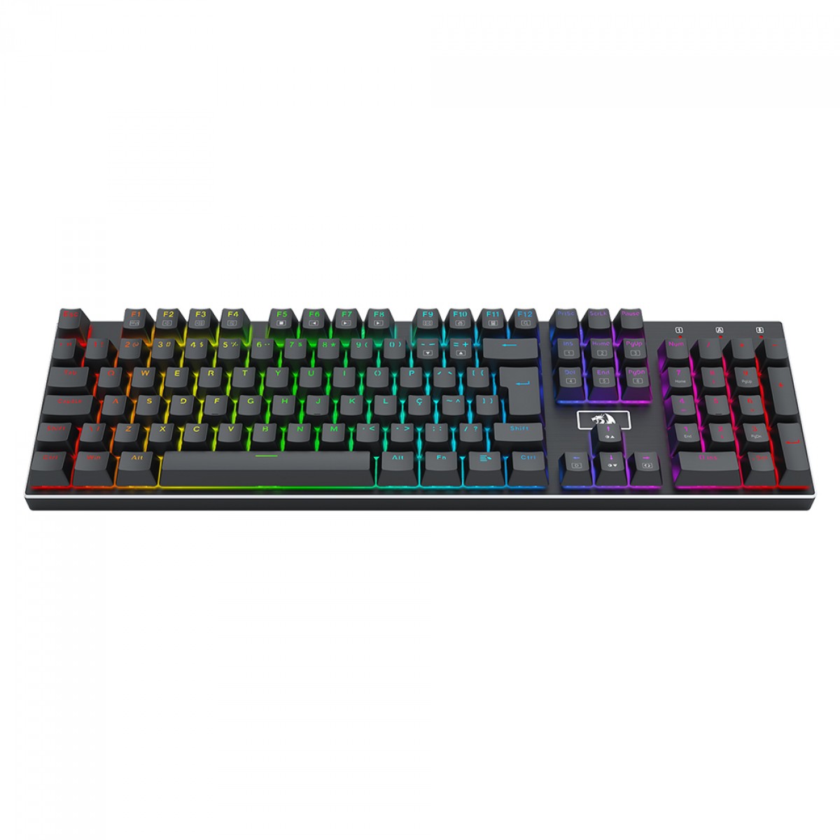 Teclado Gamer Mecânico Redragon Devarajas, RGB, Switch Brown, ABNT2, Preto, K556RGB