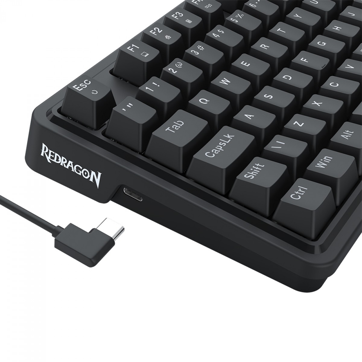 Teclado Gamer Mecânico Redragon Gloria, RGB, USB, Switch Brown, ABNT2, 98%, Preto, K664-RGB (PT-BROWN)