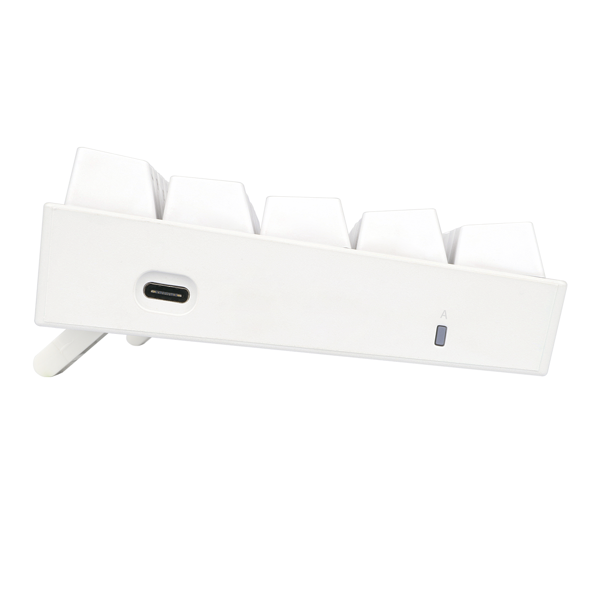 Teclado Gamer Mecânico Redragon Lakshmi Lunar White, Rainbow, Switch Brown, ABNT2, K606W-R