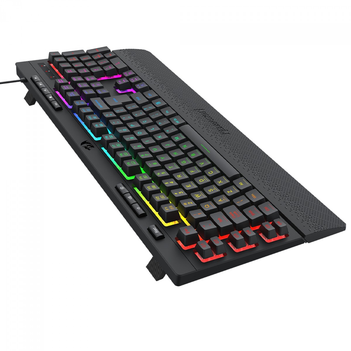 Teclado Gamer Redragon Shiva V2, RGB, USB, Membrana, ABNT2, Full Size, Preto, K512RGB V2