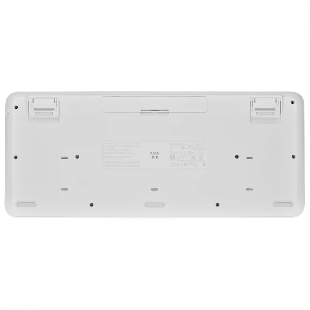 Teclado Logitech Signature K650, USB, Membrana, Sem Fio, Bluetooth, ANSI, Branco, 920-010965