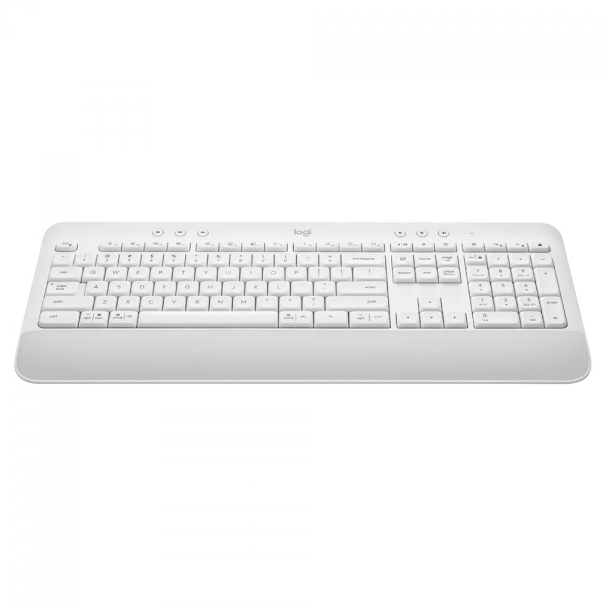 Teclado Logitech Signature K650, USB, Membrana, Sem Fio, Bluetooth, ANSI, Branco, 920-010965