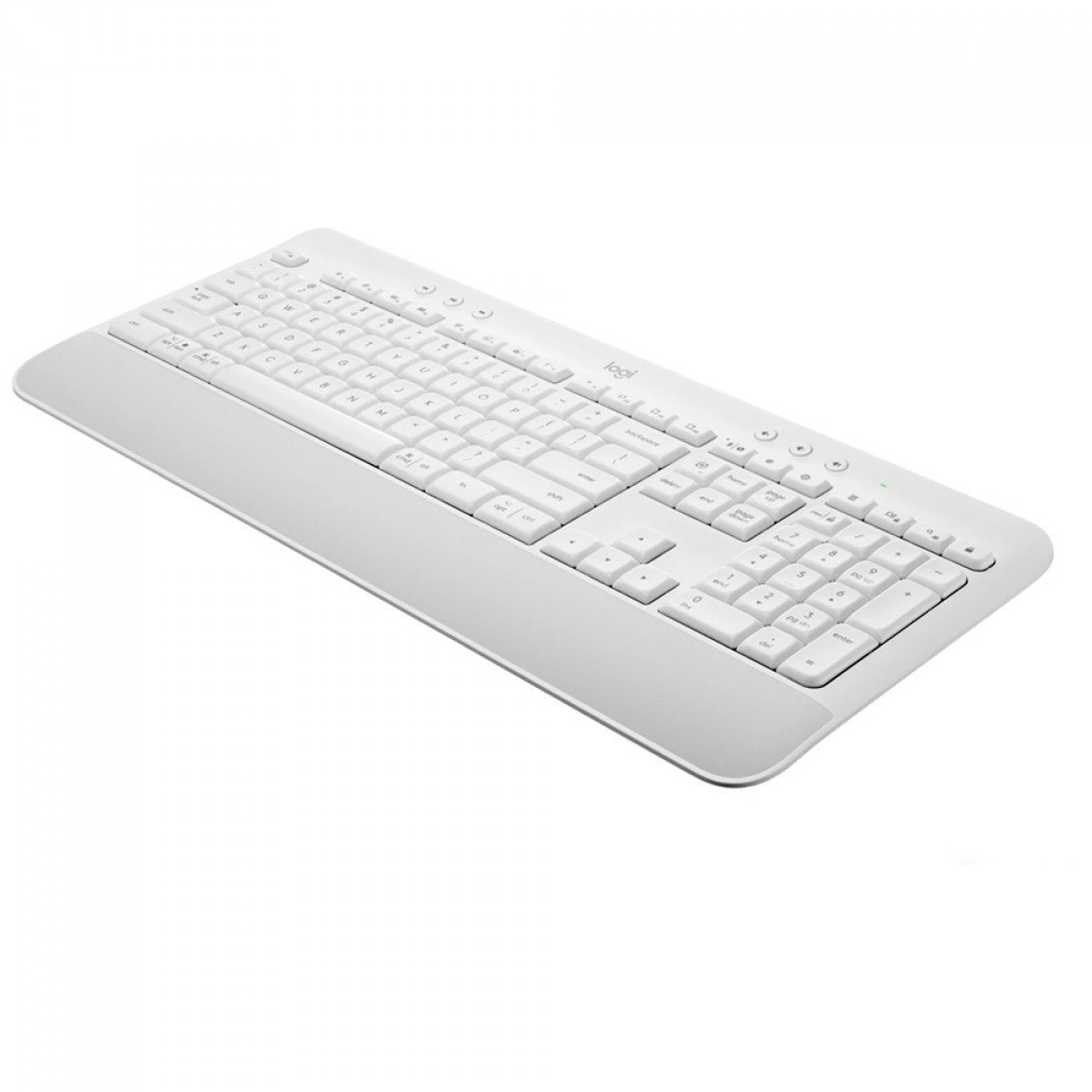 Teclado Logitech Signature K650, USB, Membrana, Sem Fio, Bluetooth, ANSI, Branco, 920-010965