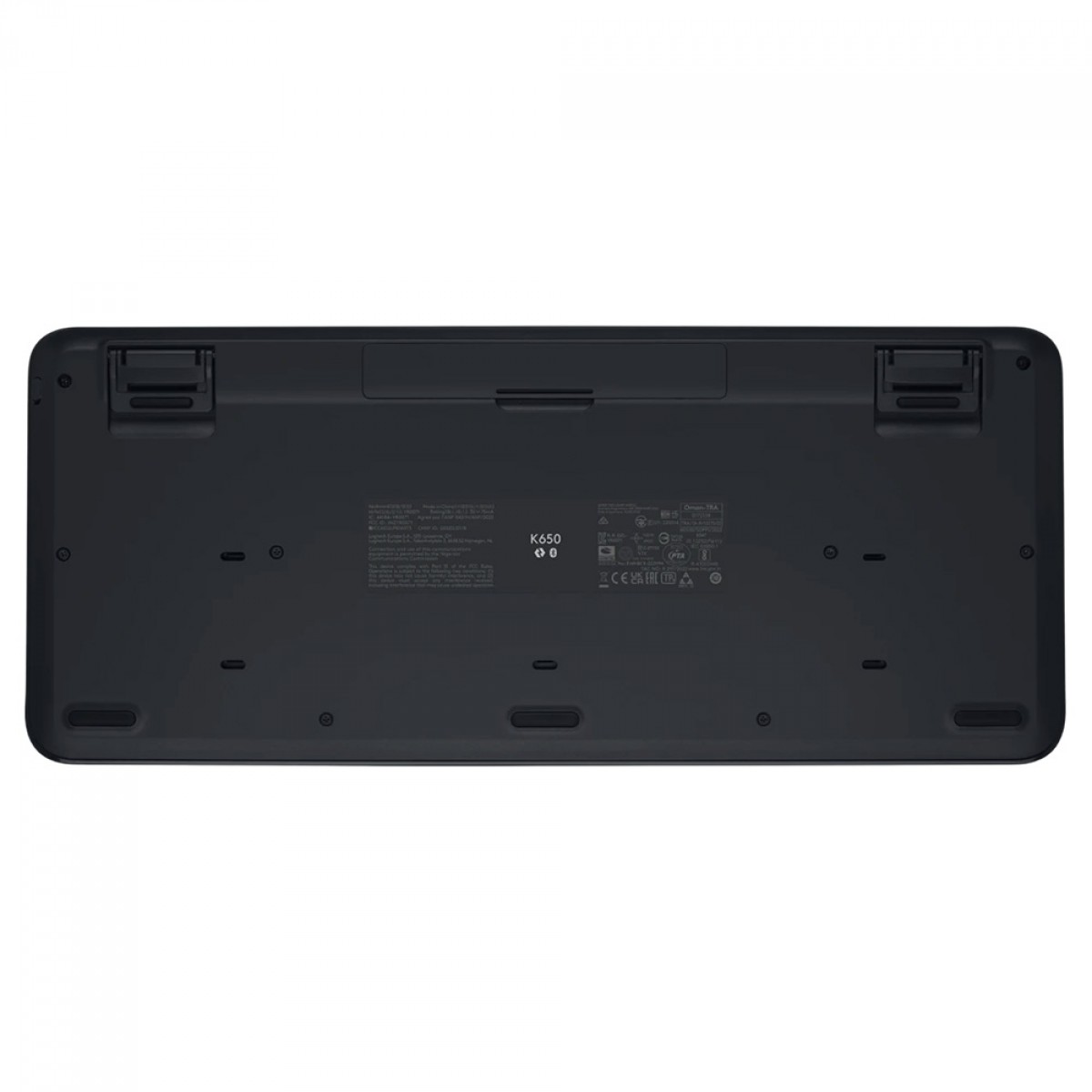 Teclado Logitech Signature K650, USB, Membrana, Sem Fio, Bluetooth, ANSI, Grafite, 920-010911