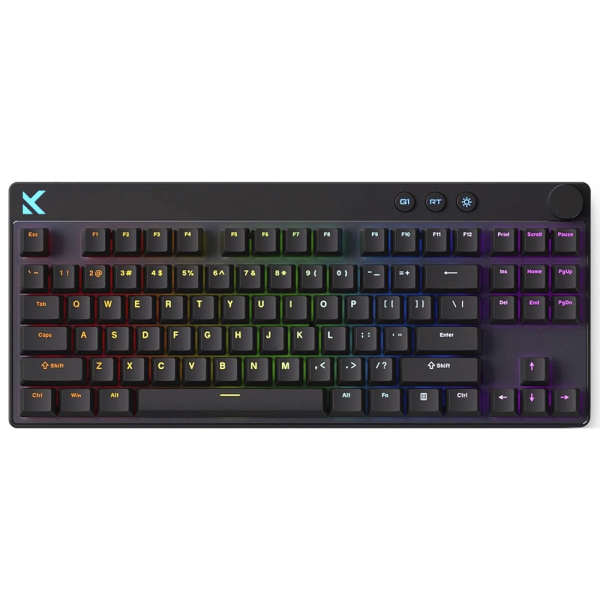 Teclado Magnético Gamer MCHOSE Mix 87, RGB, Hall Effect, Apollo Magnetic Switch, ANSI, Preto, MC-Mix87-6