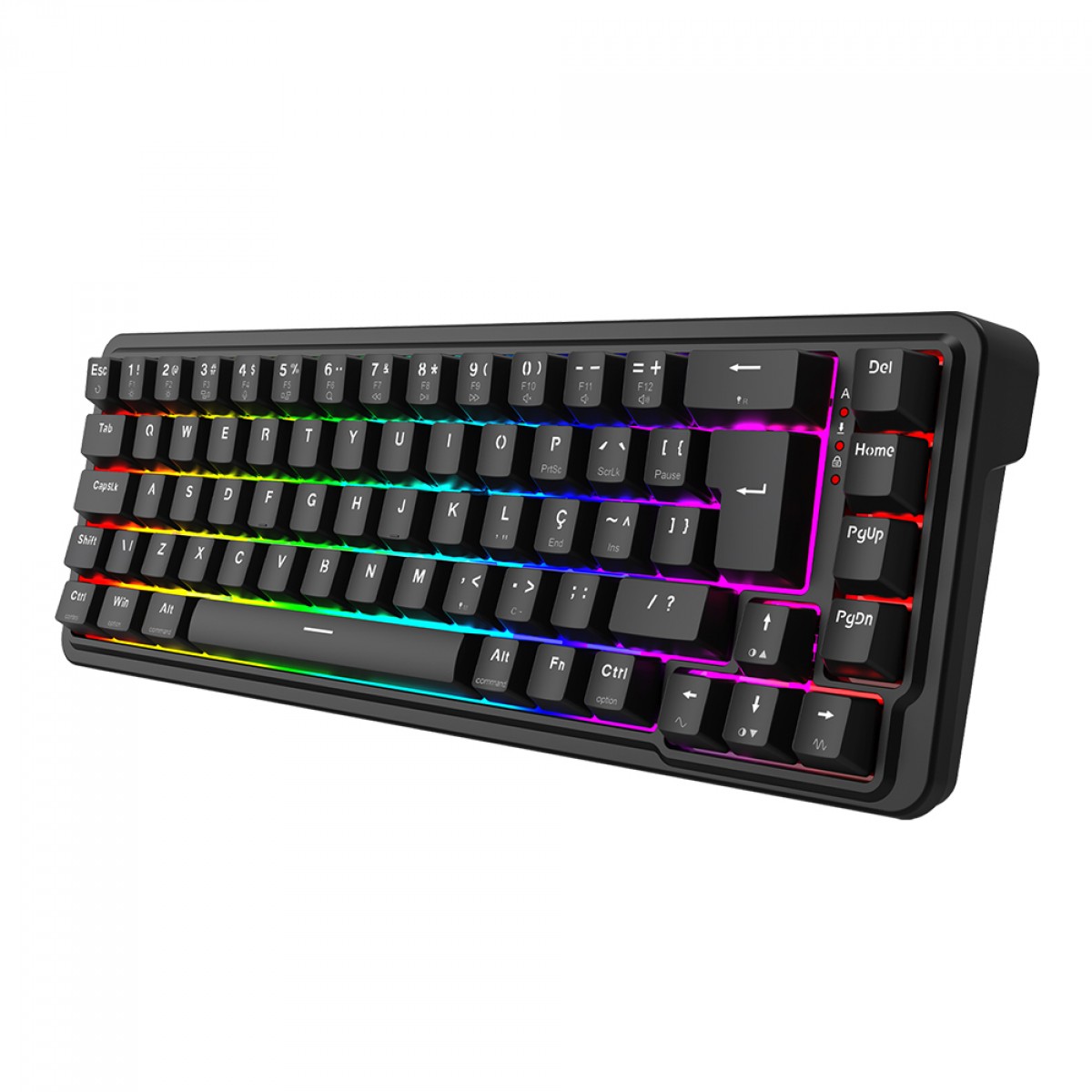 Teclado Magnético Gamer Redragon Nova, RGB, Switch Redragon UltraMag, ABNT2, Preto, K709RGB-M
