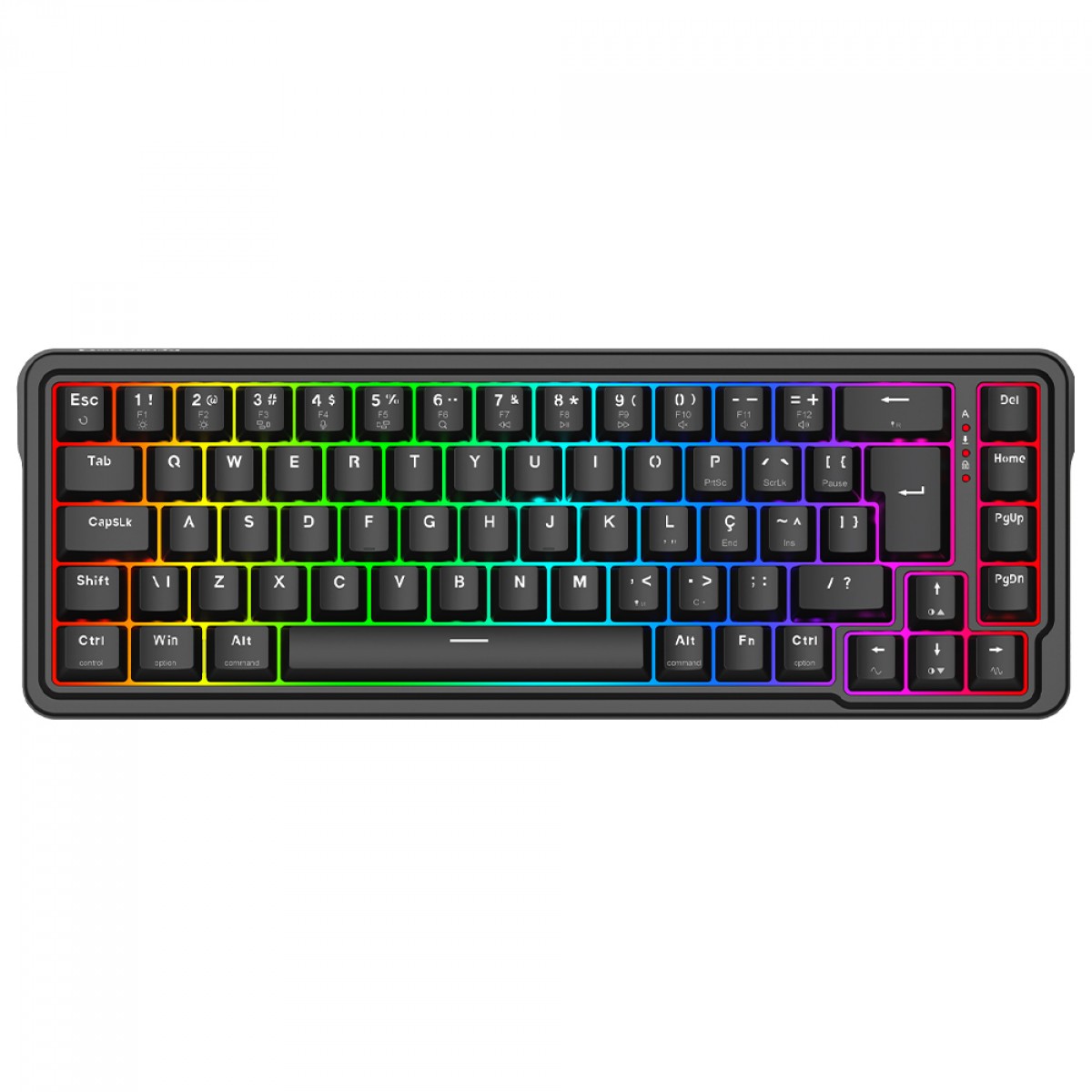 Teclado Magnético Gamer Redragon Nova, RGB, Switch Redragon UltraMag, ABNT2, Preto, K709RGB-M