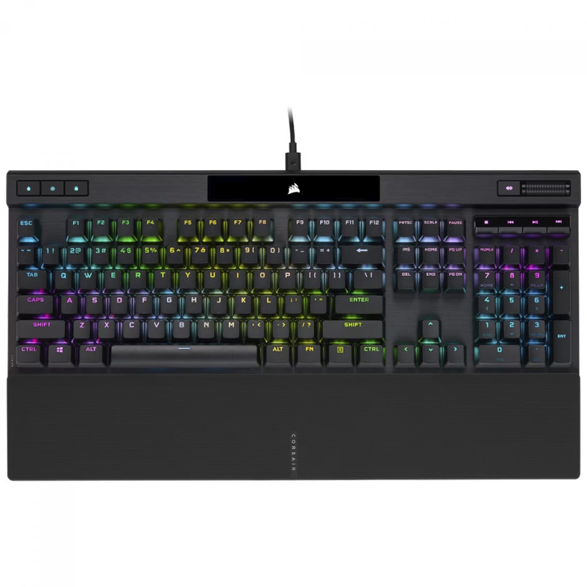 Teclado Mecânico Gamer Corsair K70 RGB PRO, Switch Cherry MX Brown, ANSI, Preto, CH-9109412-NA